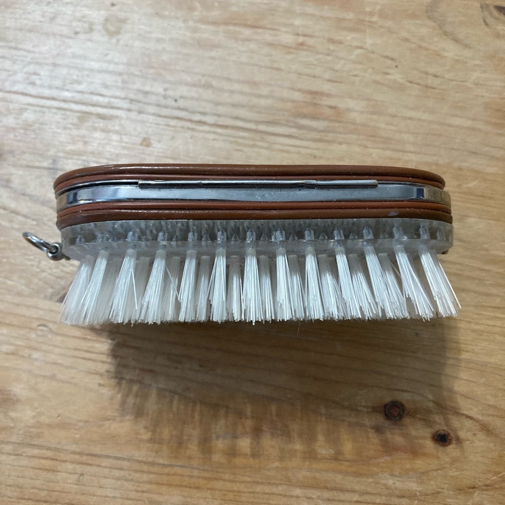 Vintage Travel Kit‎ Manicure Set Brush Container Vanity West Germany DBGM